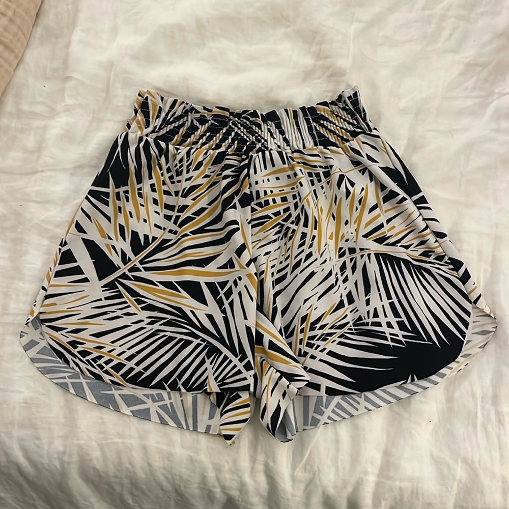 Mango tropical print shorts